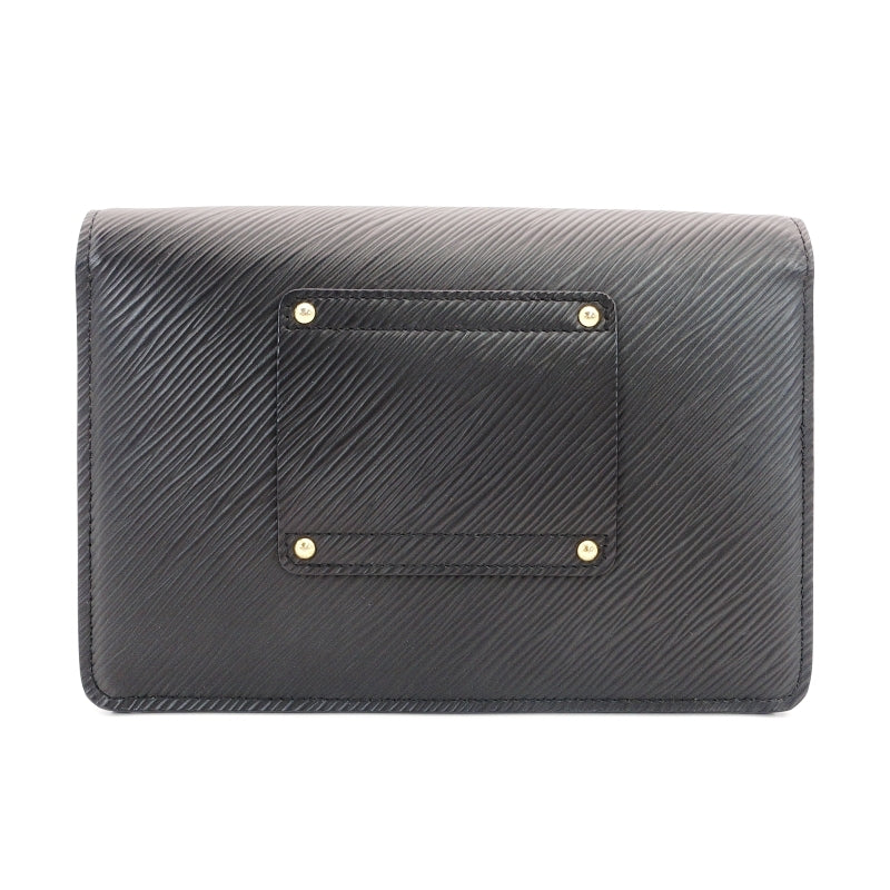 LOUIS VUITTON Epi Pochette Twist Chain Shoulder Bag Black M68750