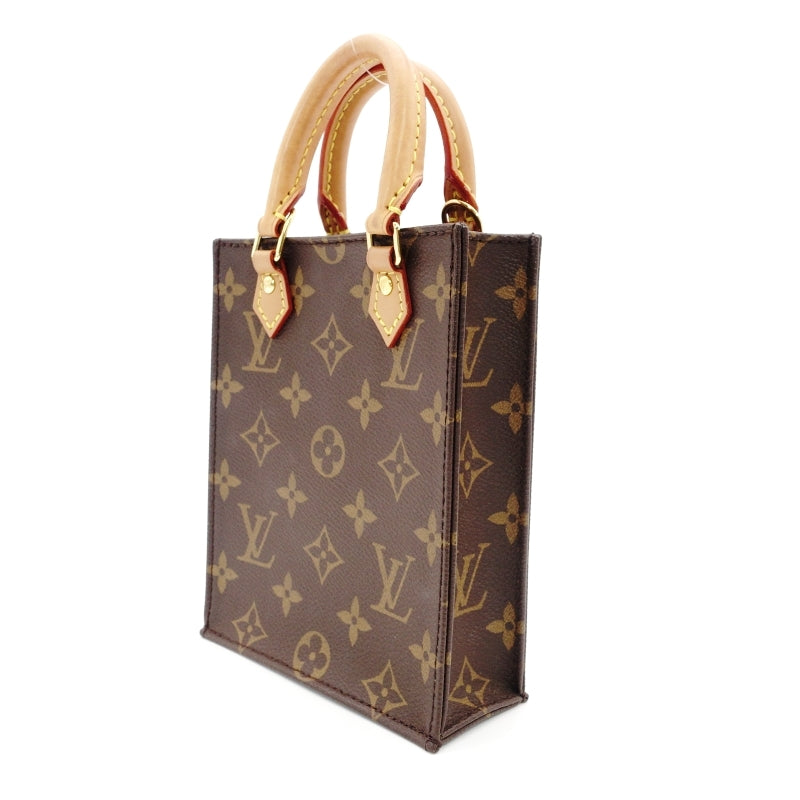 LOUIS VUITTON Petite Sac Plat Shoulder Bag Monogram 2-Way