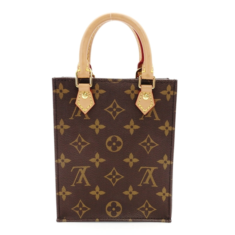 LOUIS VUITTON Petite Sac Plat Shoulder Bag Monogram 2-Way