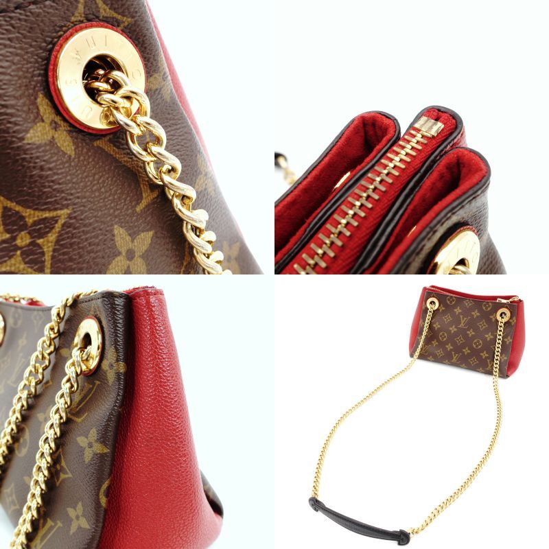 LOUIS VUITTON Monogram Sulene BB Brown × Red M43776