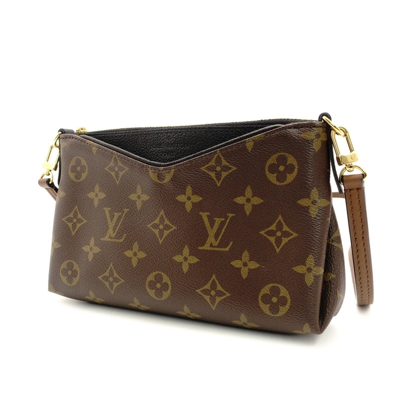 LOUIS VUITTON Monogram Pallas Clutch Shoulder Bag