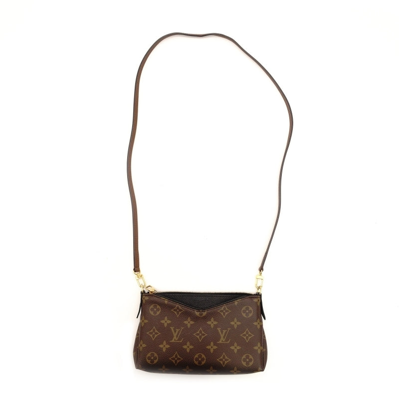 LOUIS VUITTON Monogram Pallas Clutch Shoulder Bag