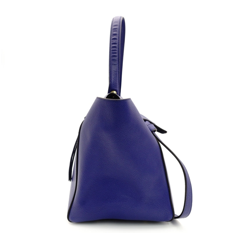 Celine Belt Bag Handbag Blue Leather Women's