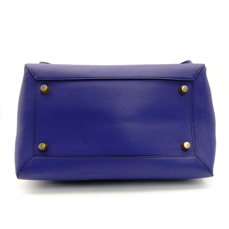 Celine Belt Bag Handbag Blue Leather Women's