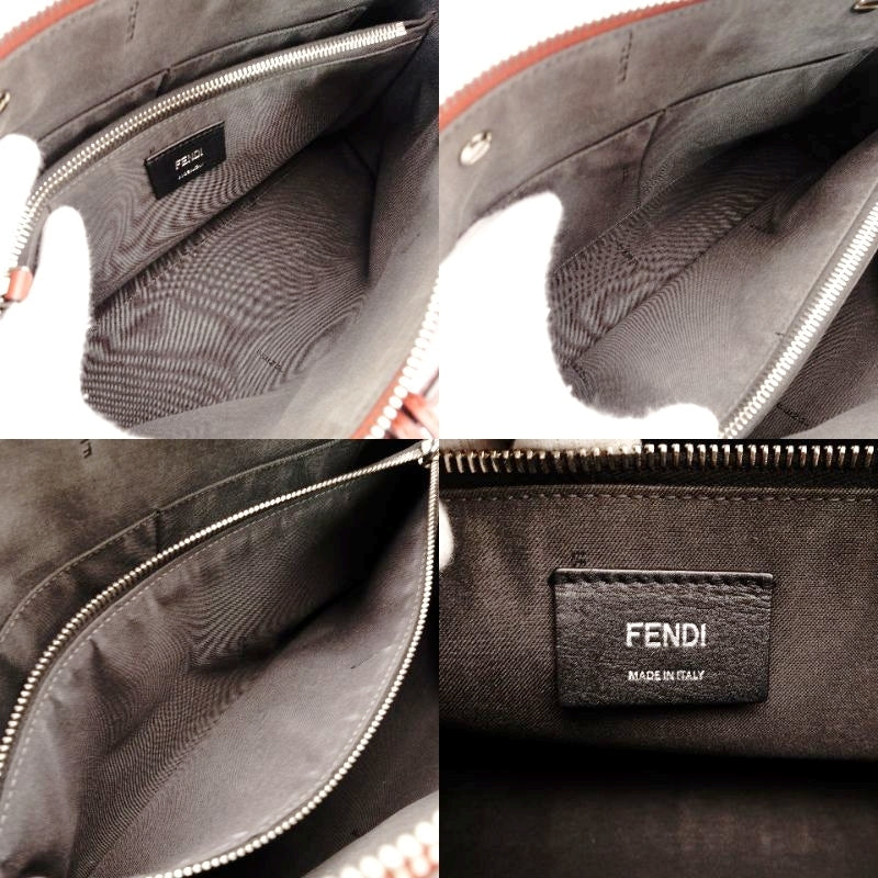 FENDI By the way 2 Way Red Medium Leather