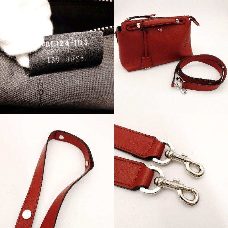 FENDI By the way 2 Way Red Medium Leather