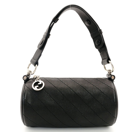 GUCCI Blondie Mini Shoulder Bag, Black Leather