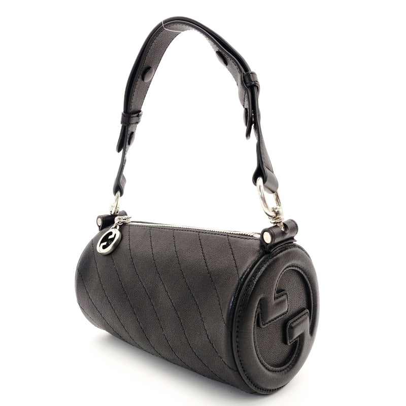 GUCCI Blondie Mini Shoulder Bag, Black Leather