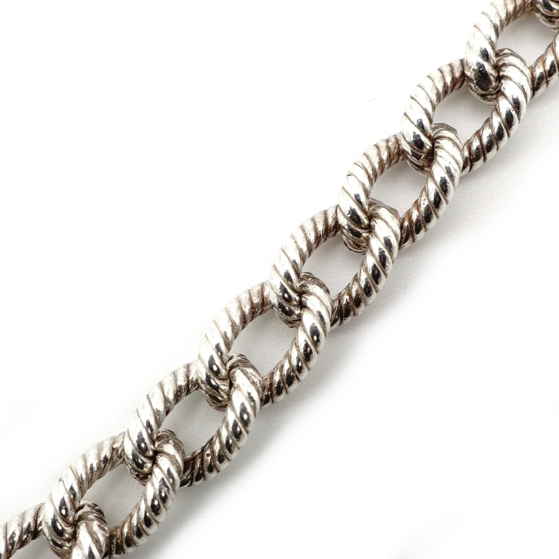 Tiffany & Co. Twisted Rope Bracelet Sterling Silver 925 Simple Unisex Approx. 19.5g 7-9-460