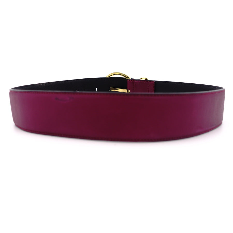 Salvatore Ferragamo Gancini Belt Purple Size 70CM