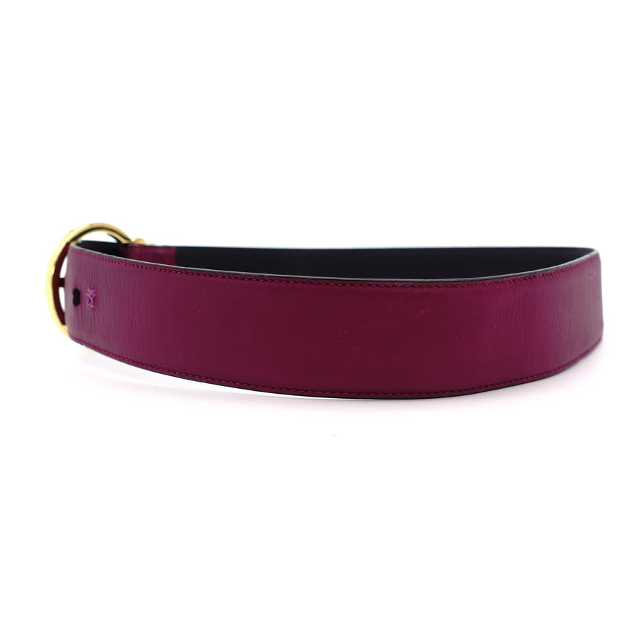 Salvatore Ferragamo Gancini Belt Purple Size 70CM