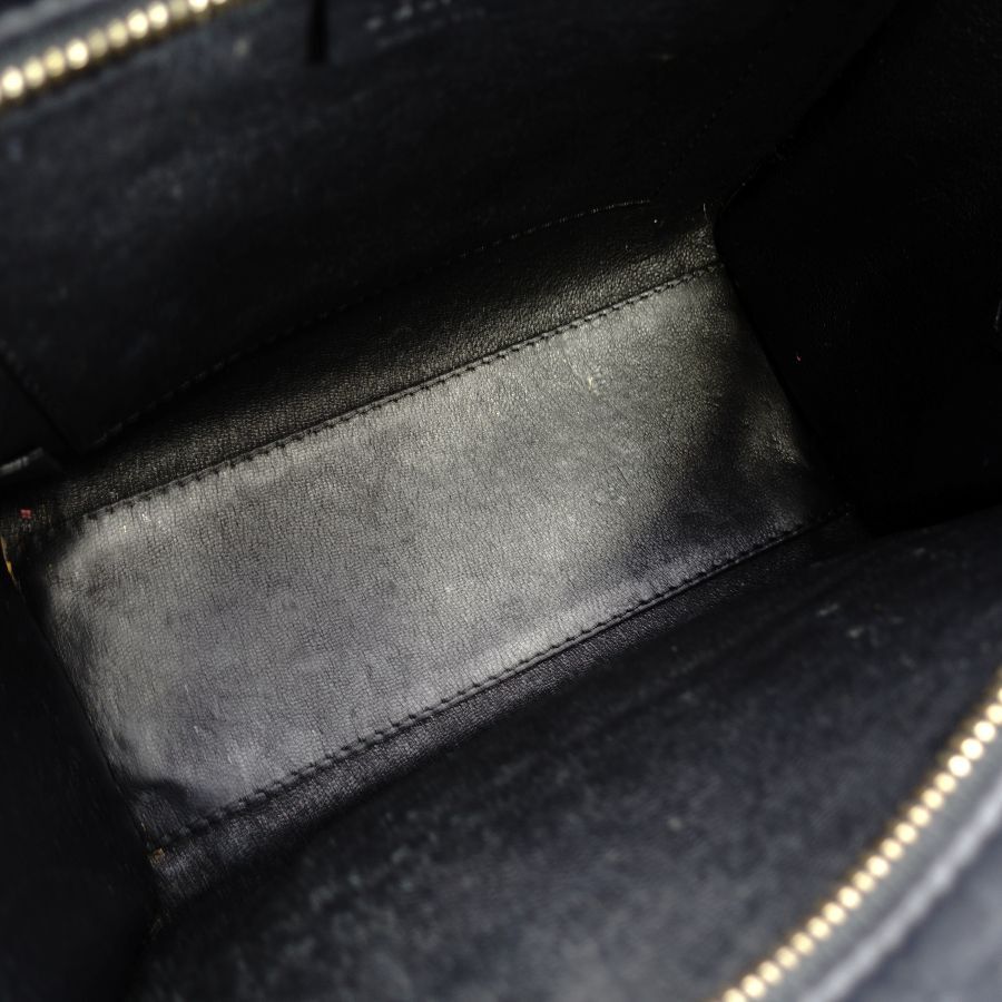 CELINE Micro Shopper Luggage Navy Beige