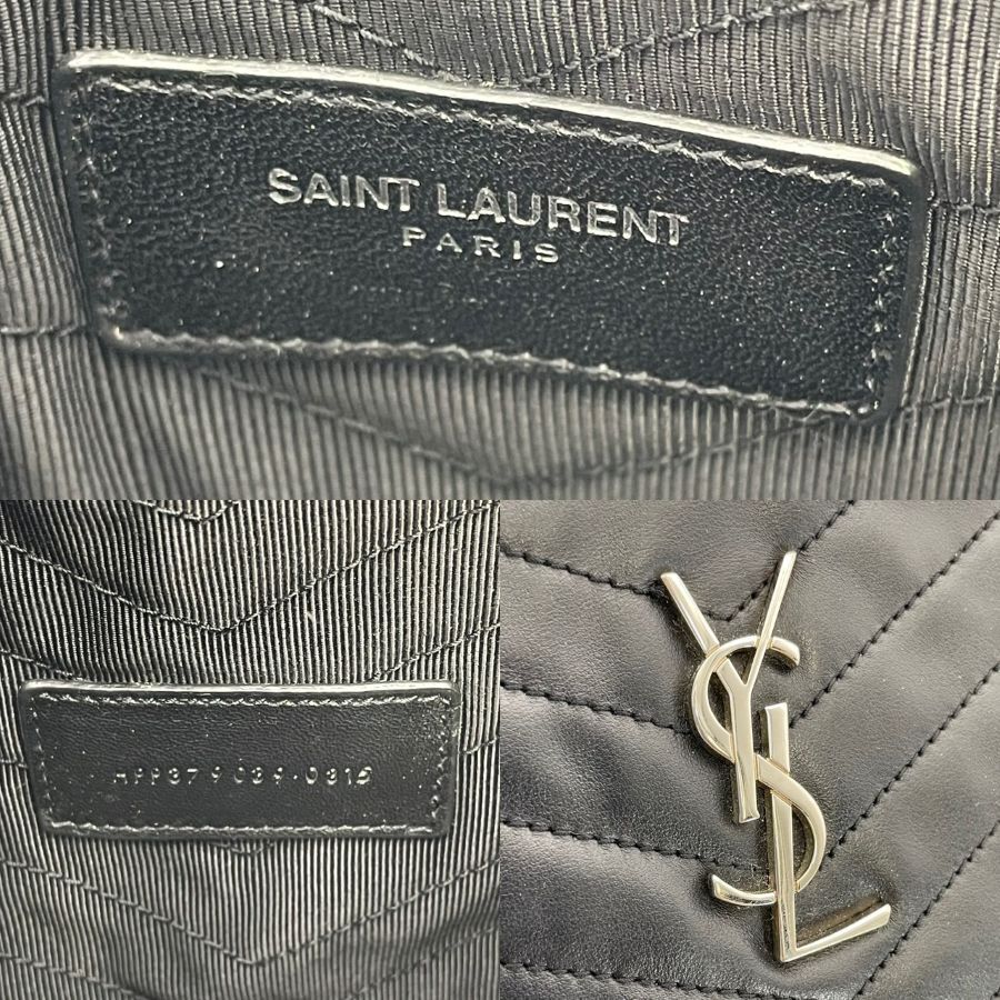 YVES SAINT LAURENT Clutch Bag Black Leather