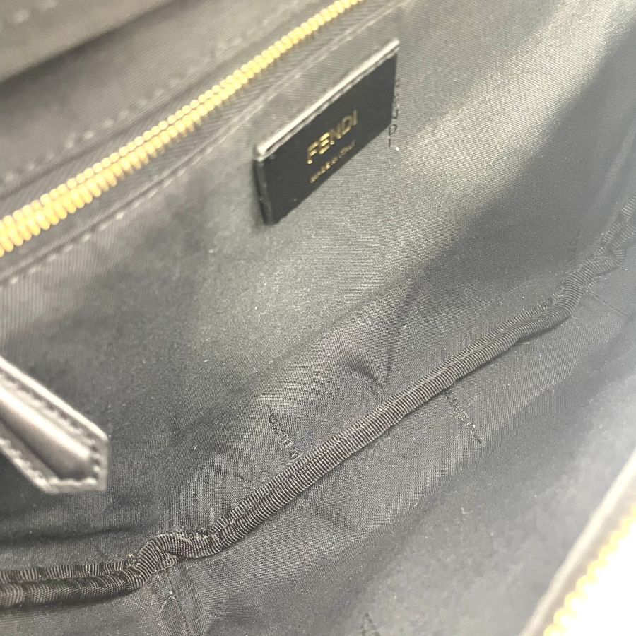 FENDI Zucca Coating Body Bag Black