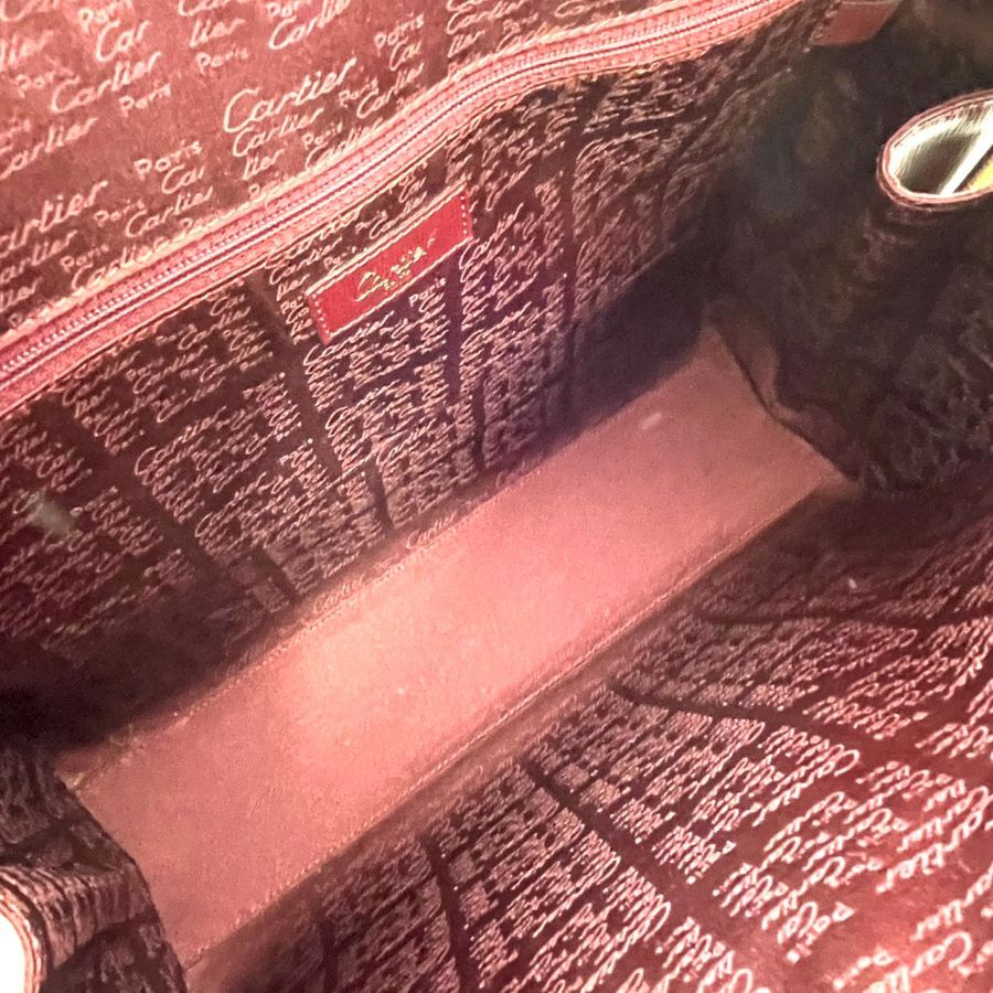 Cartier Mustline Bordeaux Vintage 2 Way Bag
