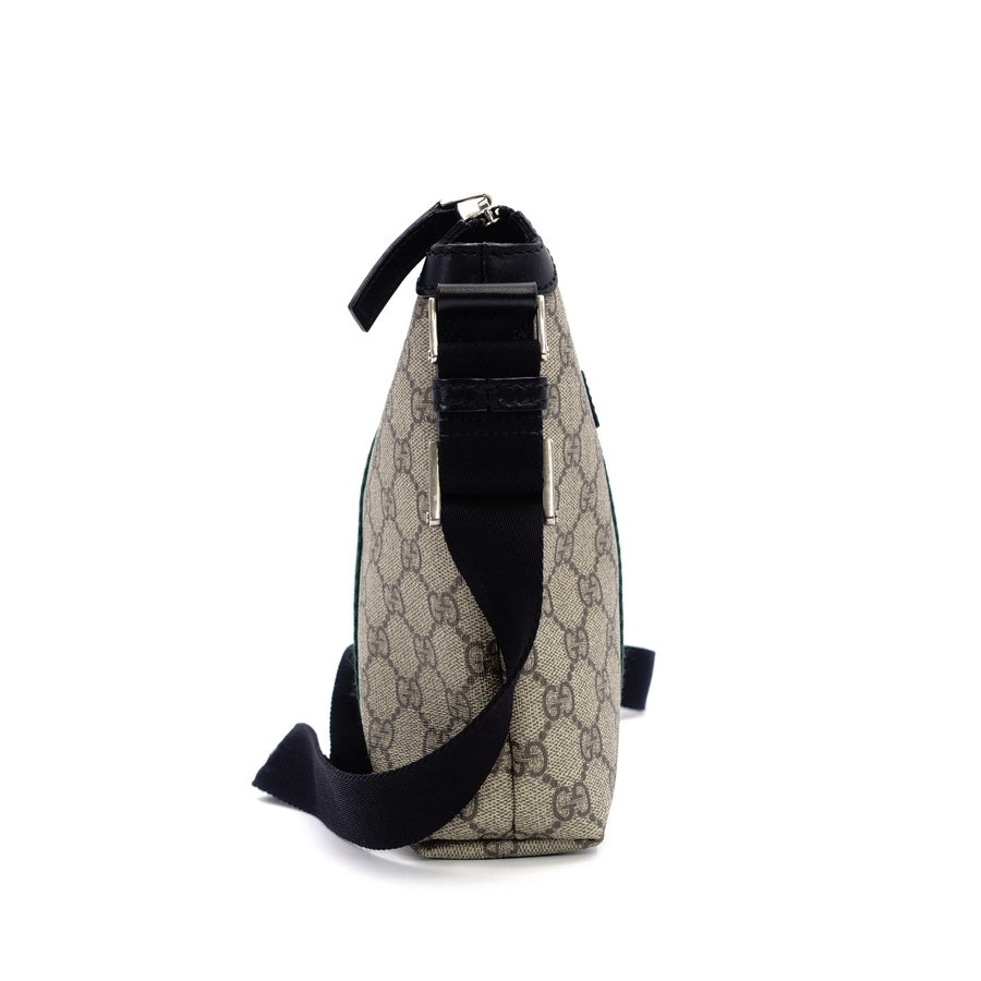 GUCCI Sherry Line Shoulder GG Supreme Beige PVC