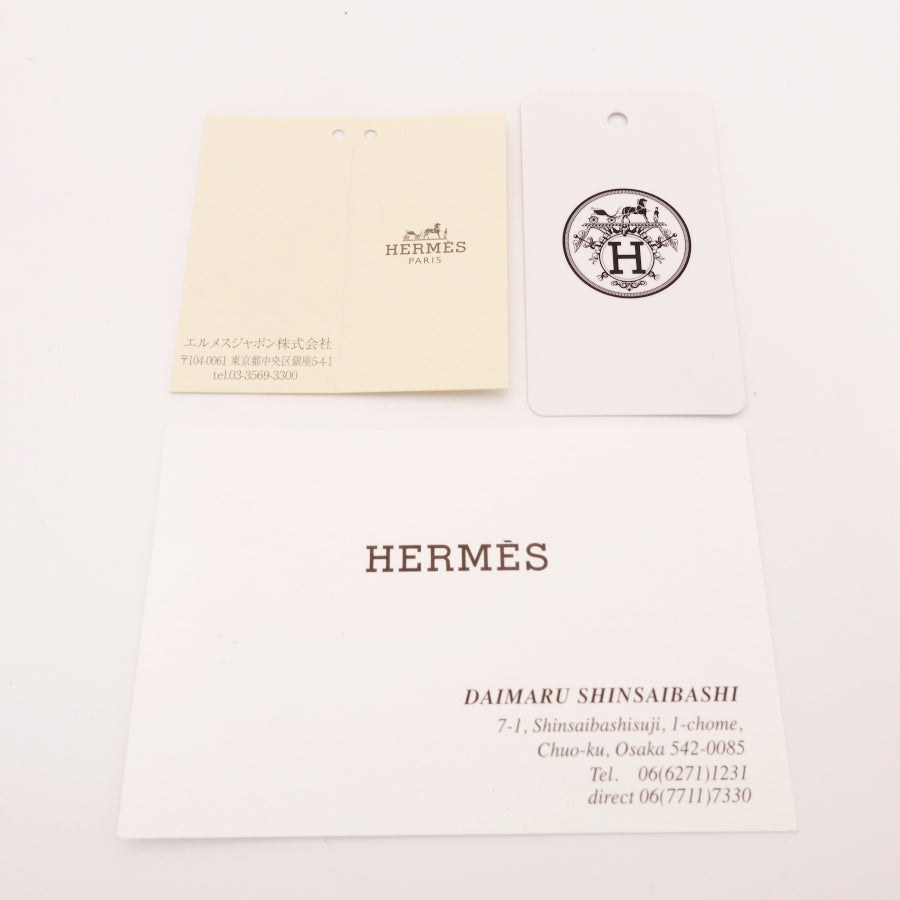 HERMES Neo Ban PM Flat Pouch Orange Pouch Clutch Bag 6-11-453