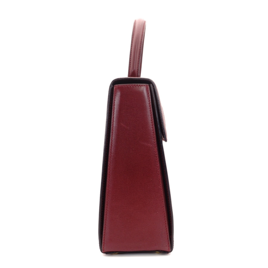 Cartier Mustline handbag leather Bordeaux vintage gold hardware