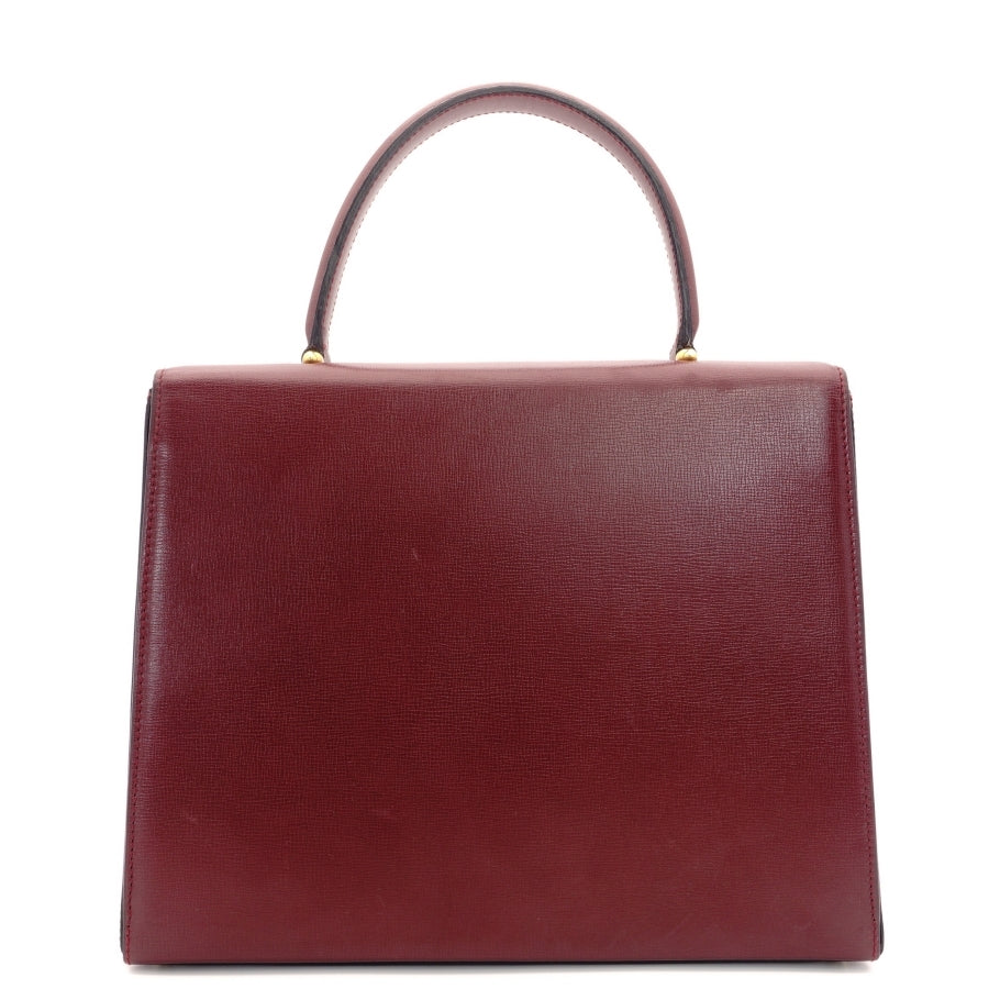 Cartier Mustline handbag leather Bordeaux vintage gold hardware
