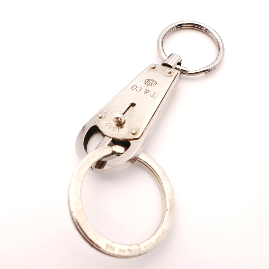 TIFFANY Bullet Key Holder Silver 925 Key Ring Charm