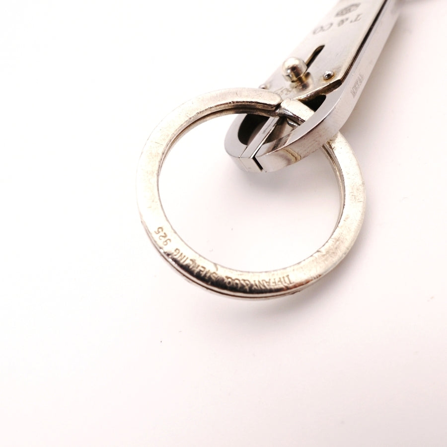 TIFFANY Bullet Key Holder Silver 925 Key Ring Charm