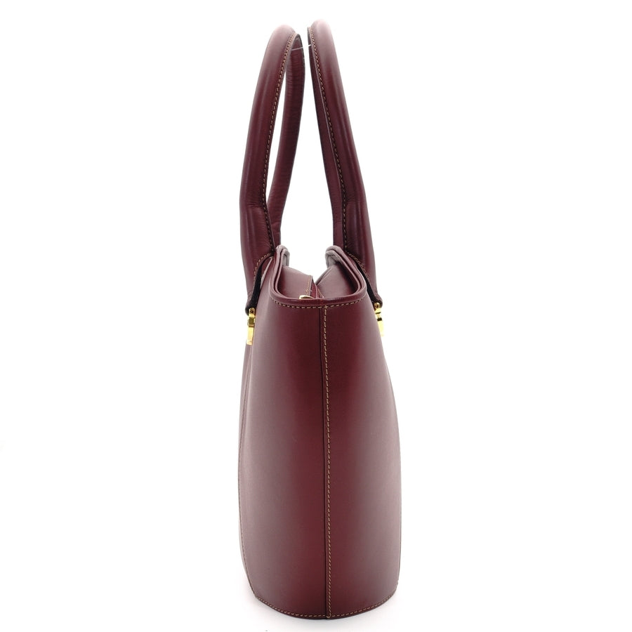 Cartier Musteline Leather Bordeaux Vintage Gold Hardware