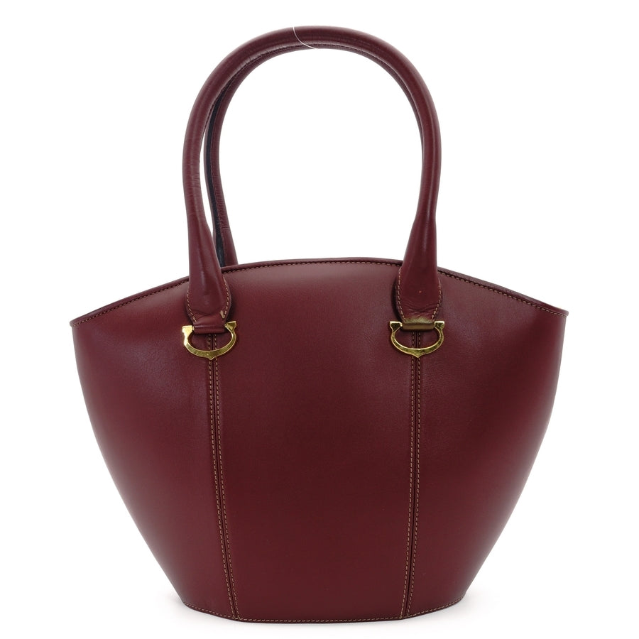 Cartier Musteline Leather Bordeaux Vintage Gold Hardware
