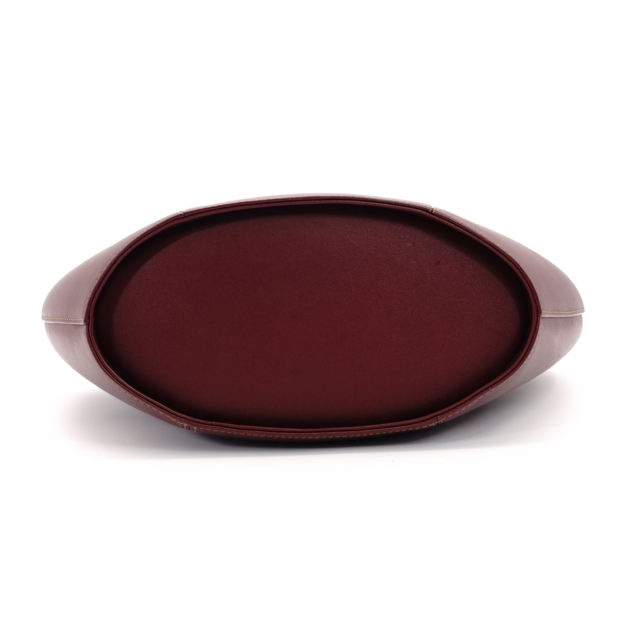 Cartier Musteline Leather Bordeaux Vintage Gold Hardware