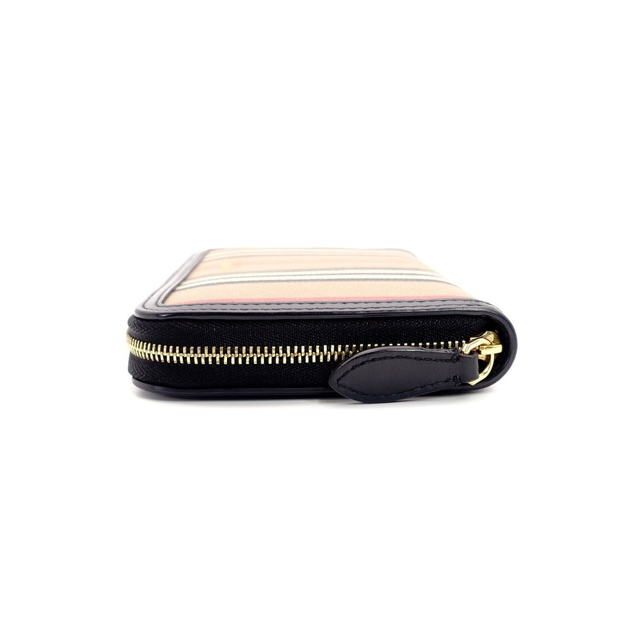 BURBERRY Zippy Beige PVC Long Wallet