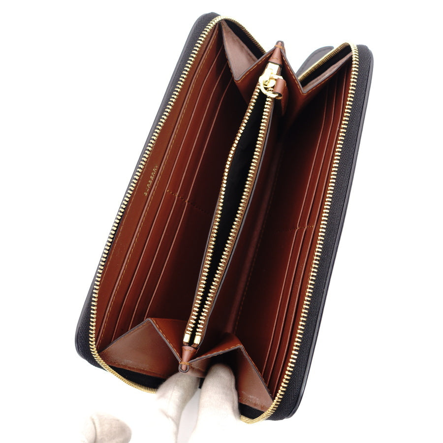 BURBERRY Zippy Beige PVC Long Wallet