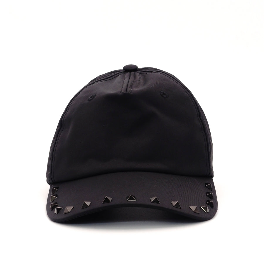 VALENTINO Garavani Cap Studs Black Nylon