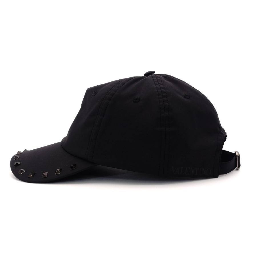 VALENTINO Garavani Cap Studs Black Nylon