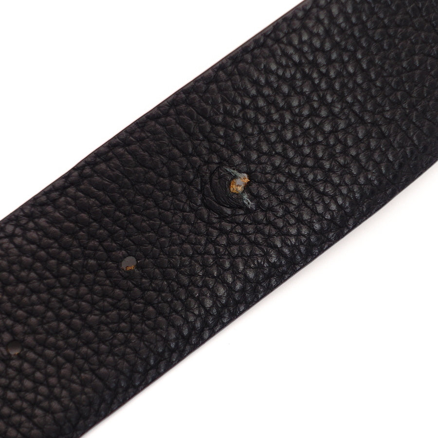 TOM FORD BELT Leather Logo GOLD METAL FITTING Reversible