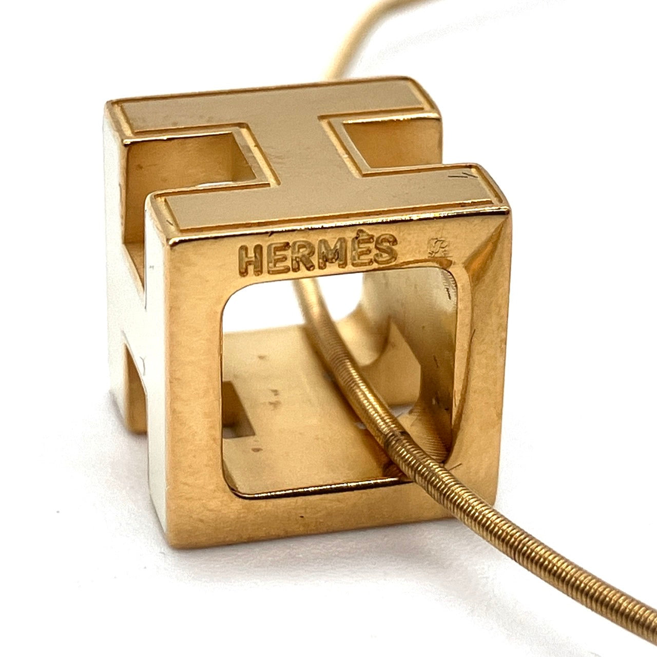 HERMES H Cube Necklace