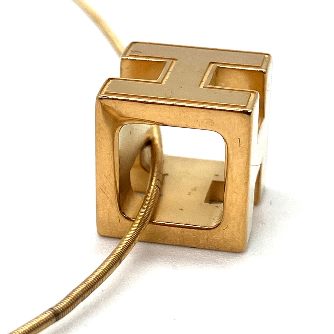 HERMES H Cube Necklace