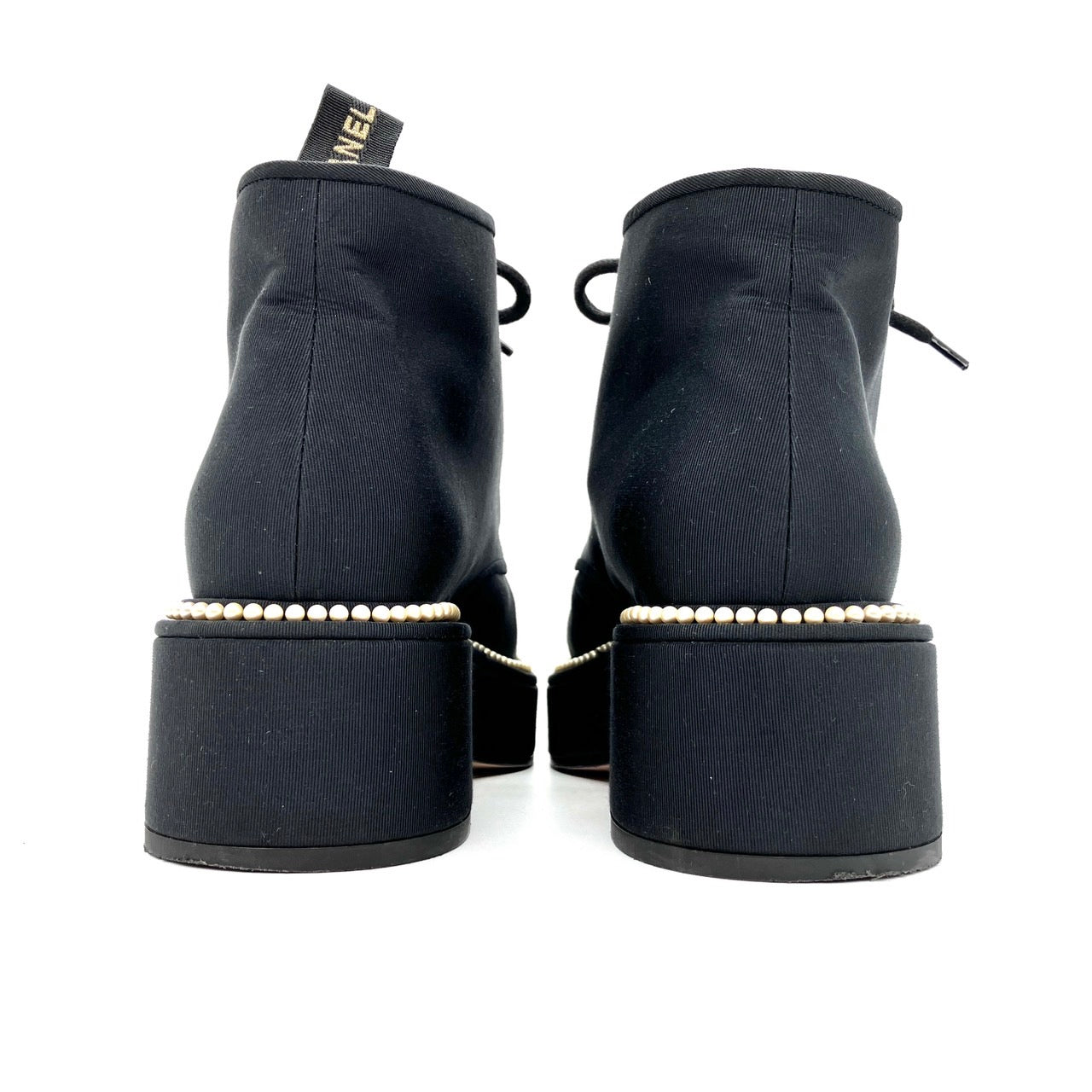 CHANEL G35367 Short boots Fake pearl