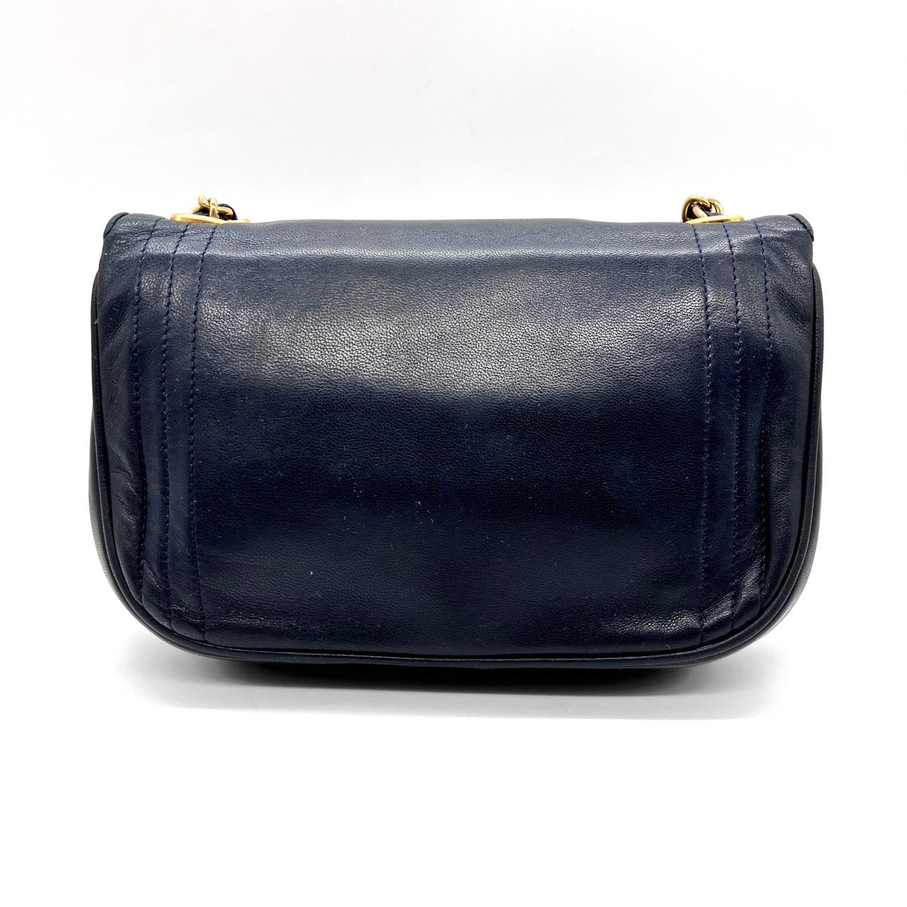 CHANEL Lambskin push lock Chain shoulder