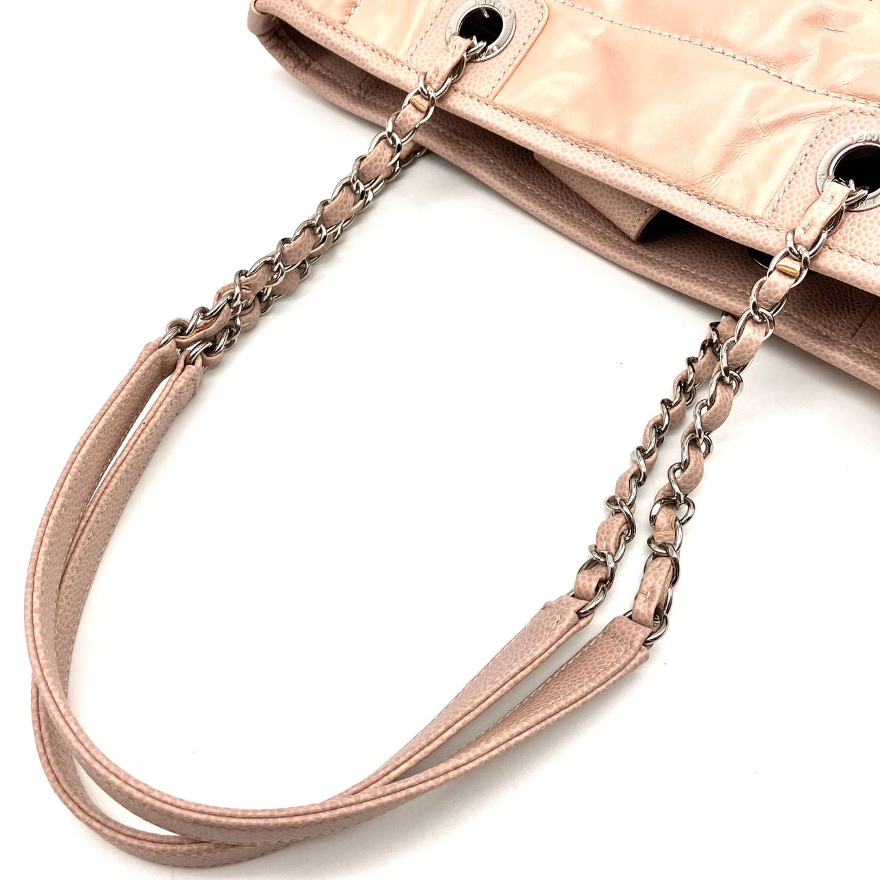 CHANEL Deauville chain tote bag