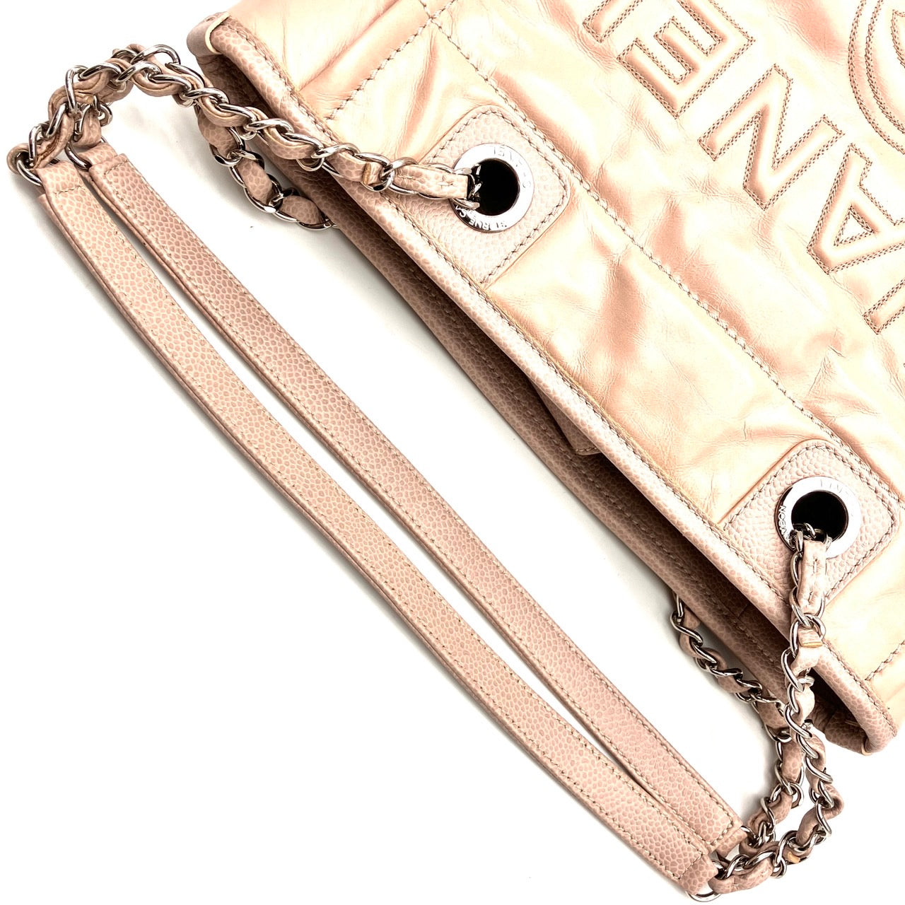 CHANEL Deauville chain tote bag