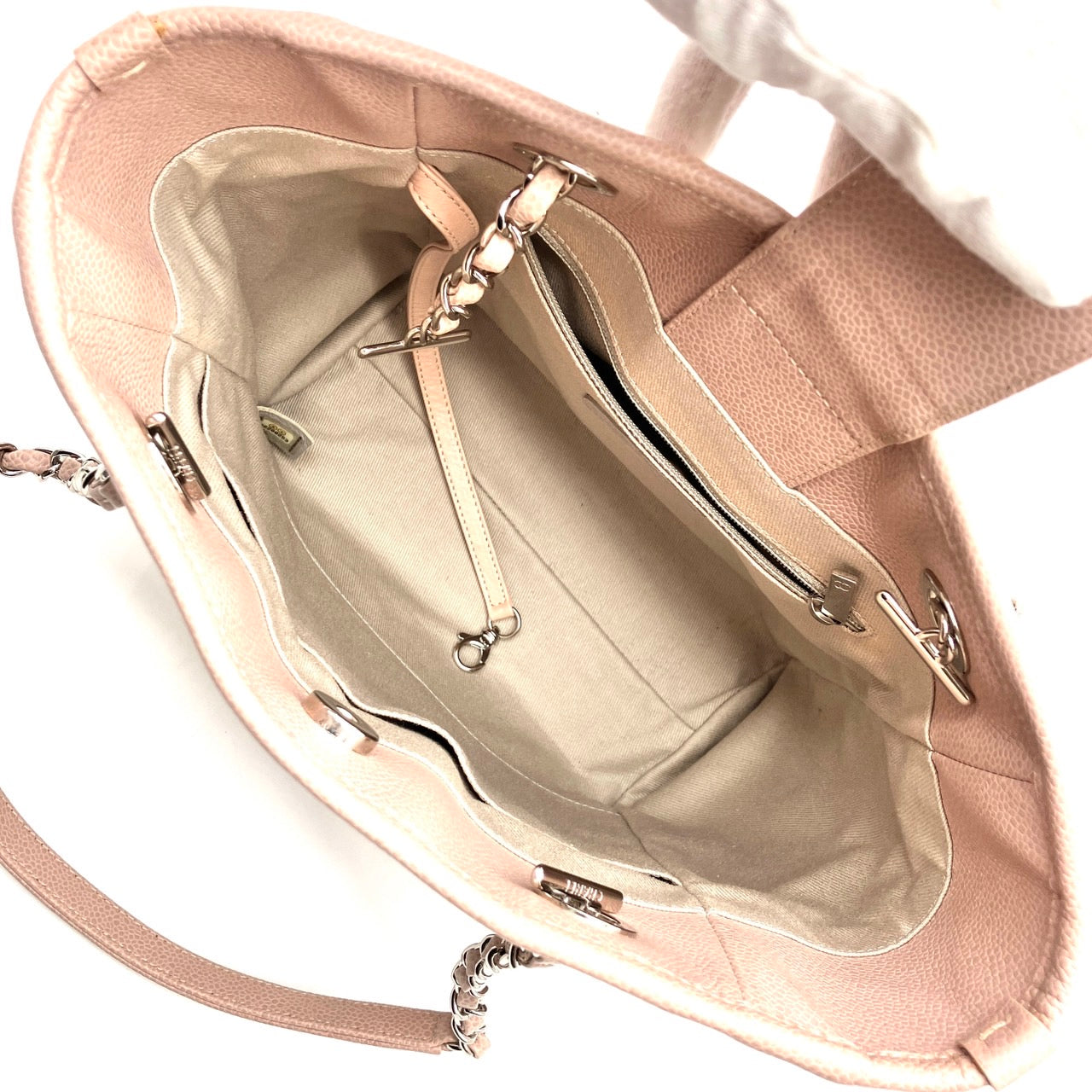 CHANEL Deauville chain tote bag