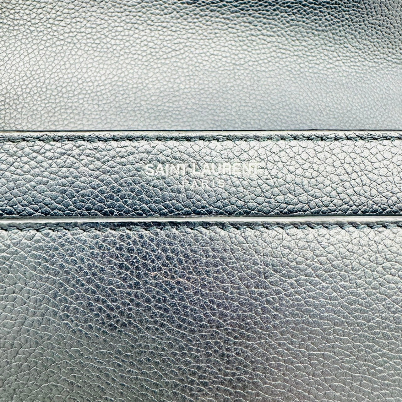 YSL Shoulder Bag Leather Navy Sunset Medium