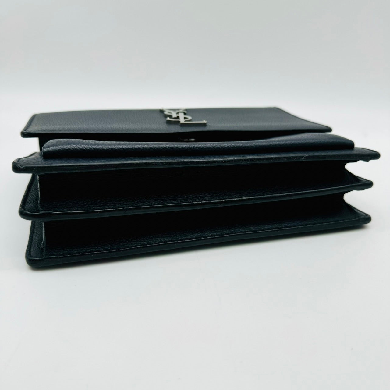 YSL Shoulder Bag Leather Navy Sunset Medium