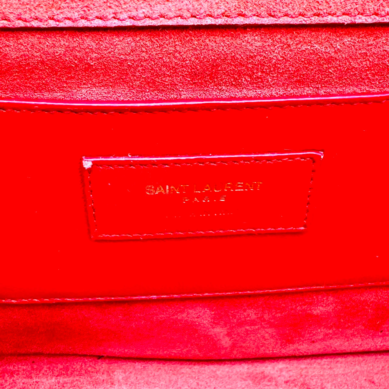SAINT LAURENT PARIS Classic Kate Shoulder Bag Red