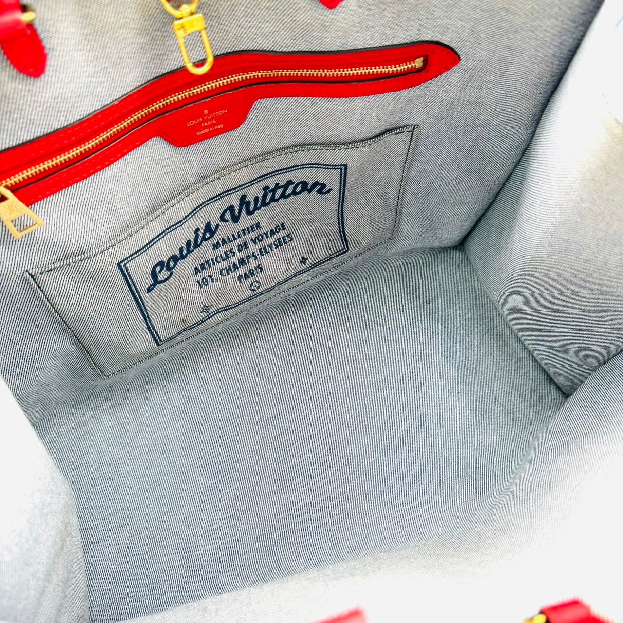 LOUIS VUITTON Monogram Denim On-The-Go GM OTG M44992