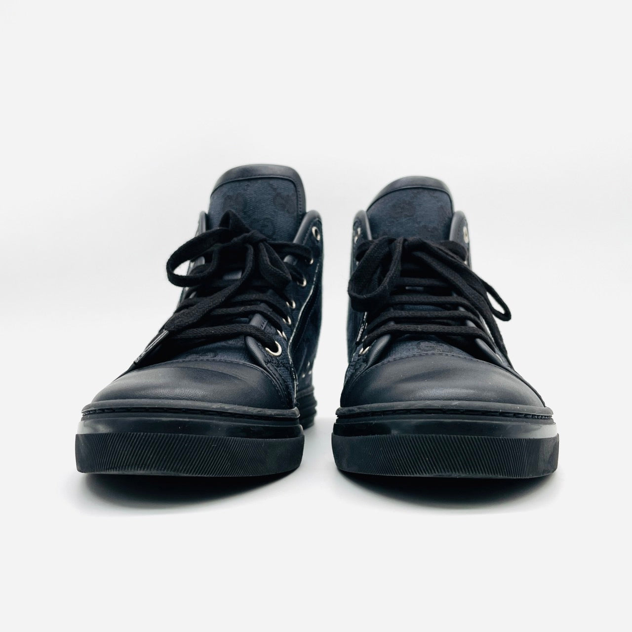 GUCCI Canvas Sneakers Black Women's
