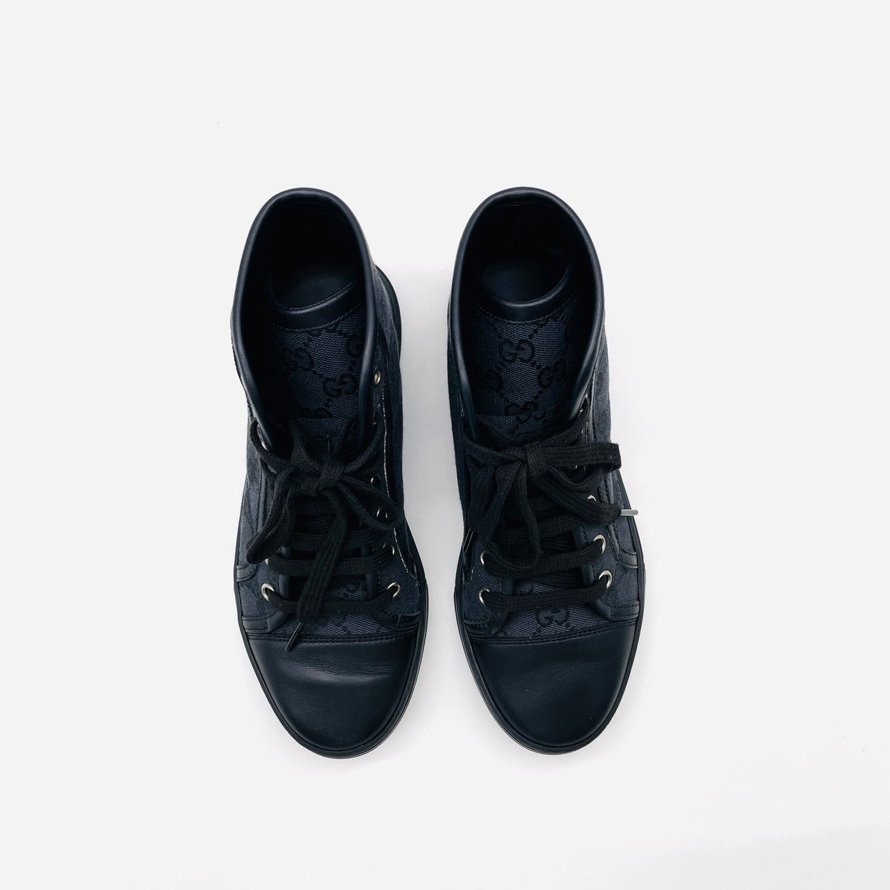 GUCCI Canvas Sneakers Black Women's