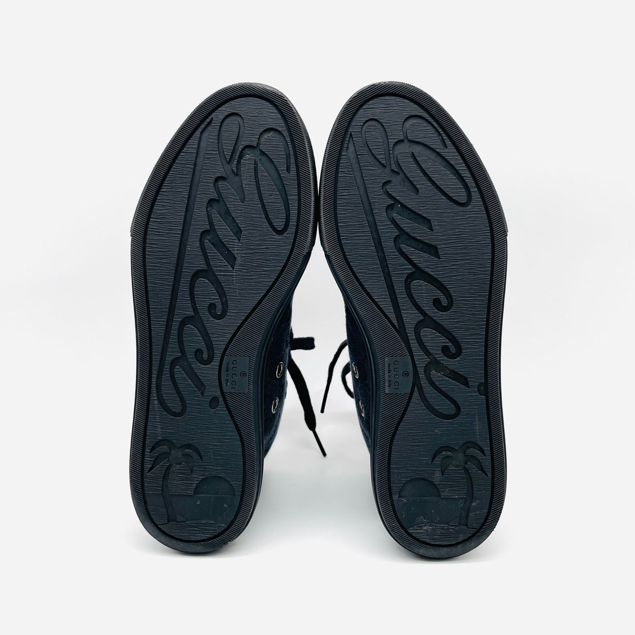 GUCCI Canvas Sneakers Black Women's