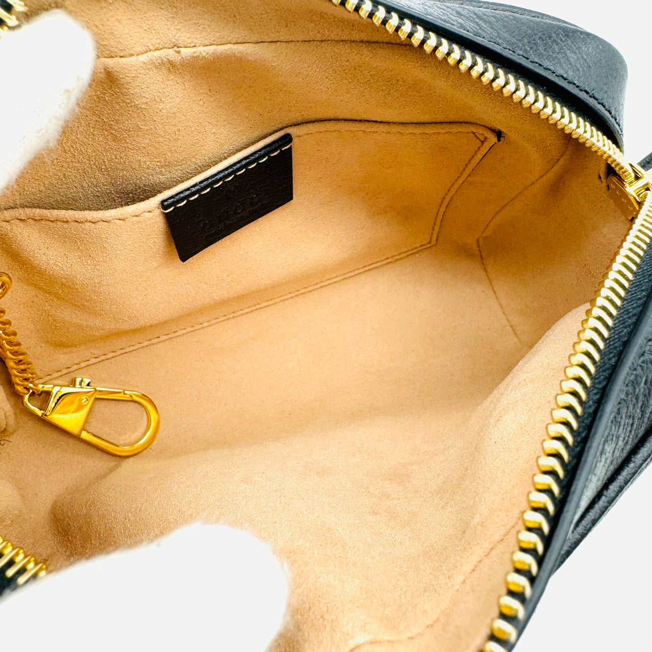 GUCCI Offdia Black Shoulder Bag Leather
