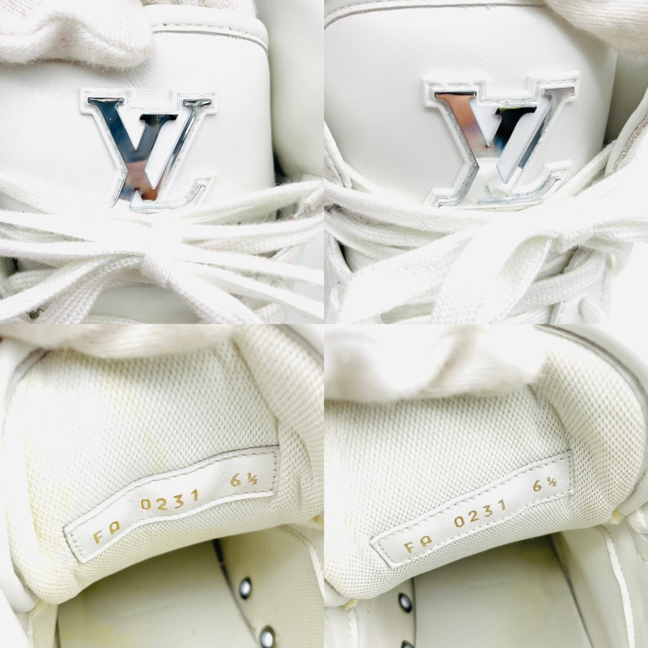 LOUIS VUITTON High Cut Sneakers 6 1/2 Rivoli Line