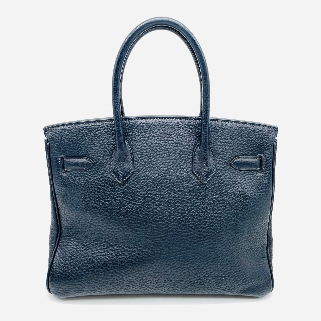 HERMES Birkin 30 handbag □H Togo leather Blue Ocean